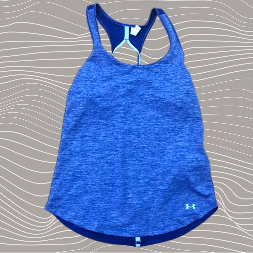 🔥Blue under Armour heat gear tank top